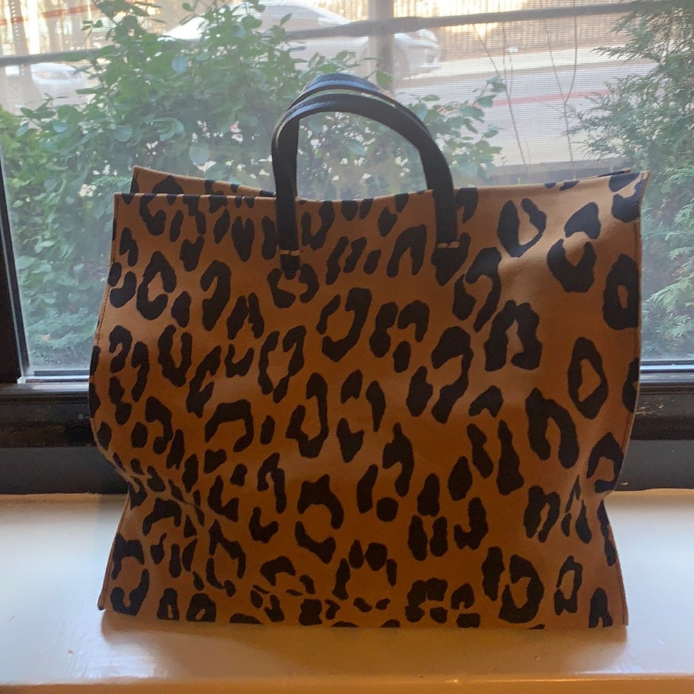 Clare V Leopard Tote